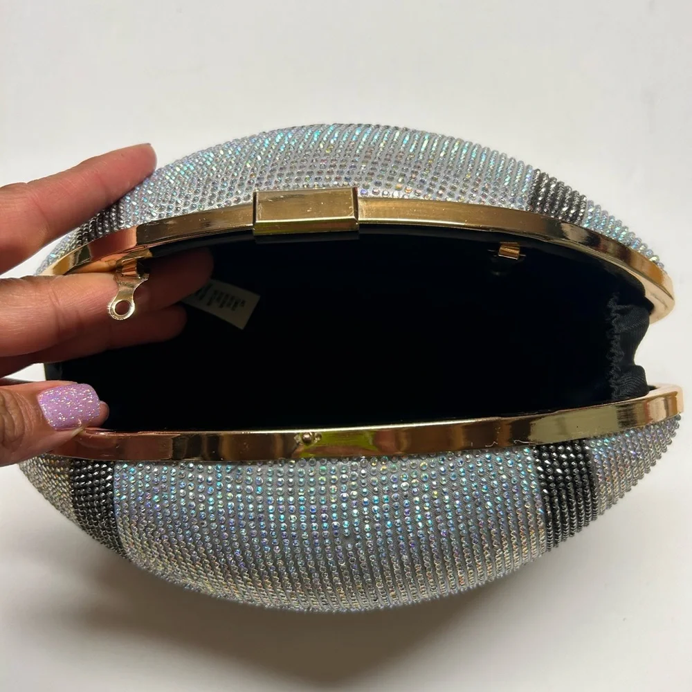 Aldo bedazzled football purse clutch NWT bag - Picture 9 of 9
